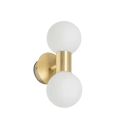 Qazqa wandlamp met glas cederic goudkleurig g9