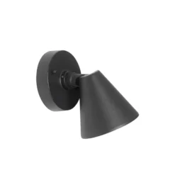 Qazqa wandlamp met glas ciara zwart gu10