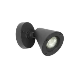 Qazqa wandlamp met glas ciara zwart gu10