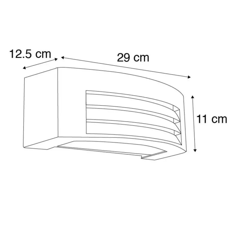 Qazqa wandlamp met glas hurricane bruin e27