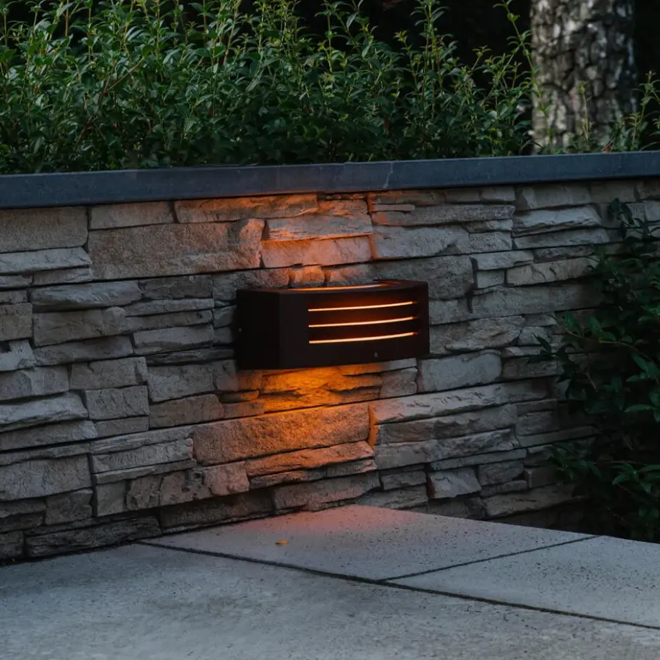 Qazqa wandlamp met glas hurricane bruin e27