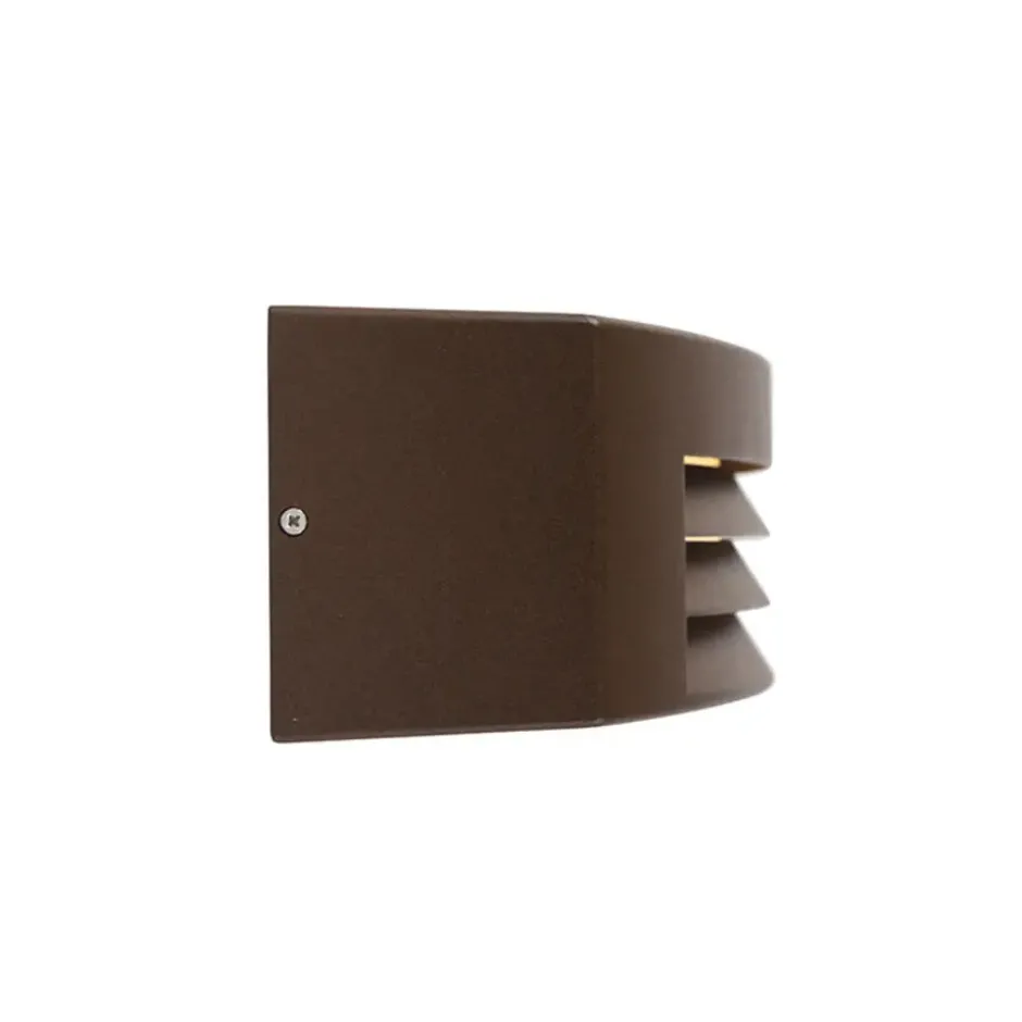 Qazqa wandlamp met glas hurricane bruin e27
