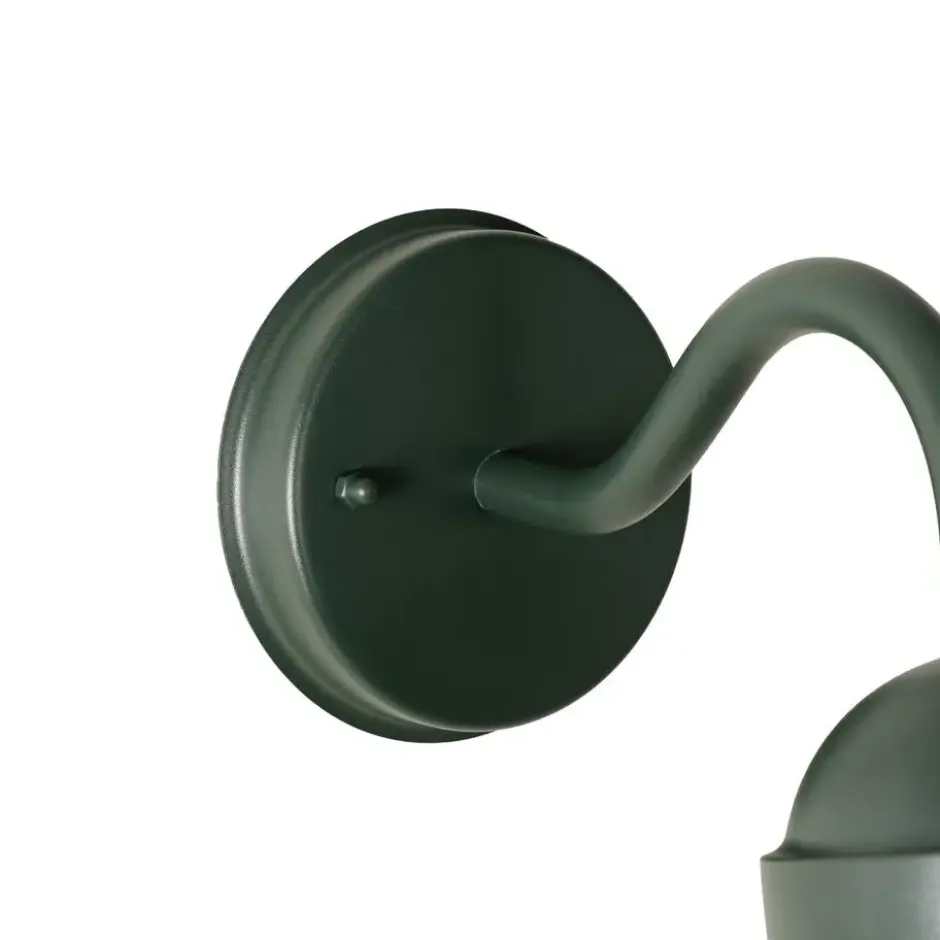 Qazqa wandlamp met glas kansas groen e27
