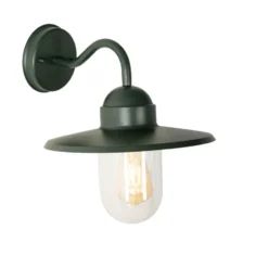 Qazqa wandlamp met glas kansas groen e27