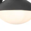 Qazqa wandlamp met glas marcel zwart e27
