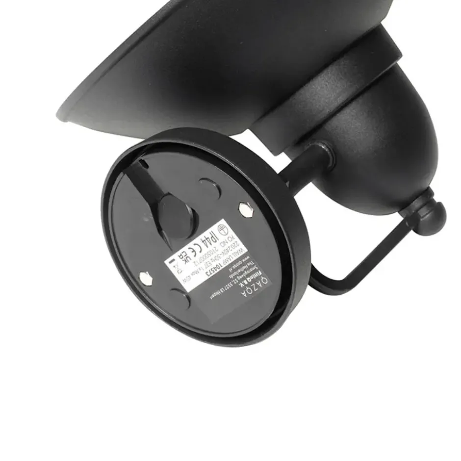 Qazqa wandlamp met glas marcel zwart e27