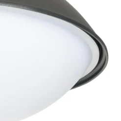 Qazqa wandlamp met glas marcel zwart e27