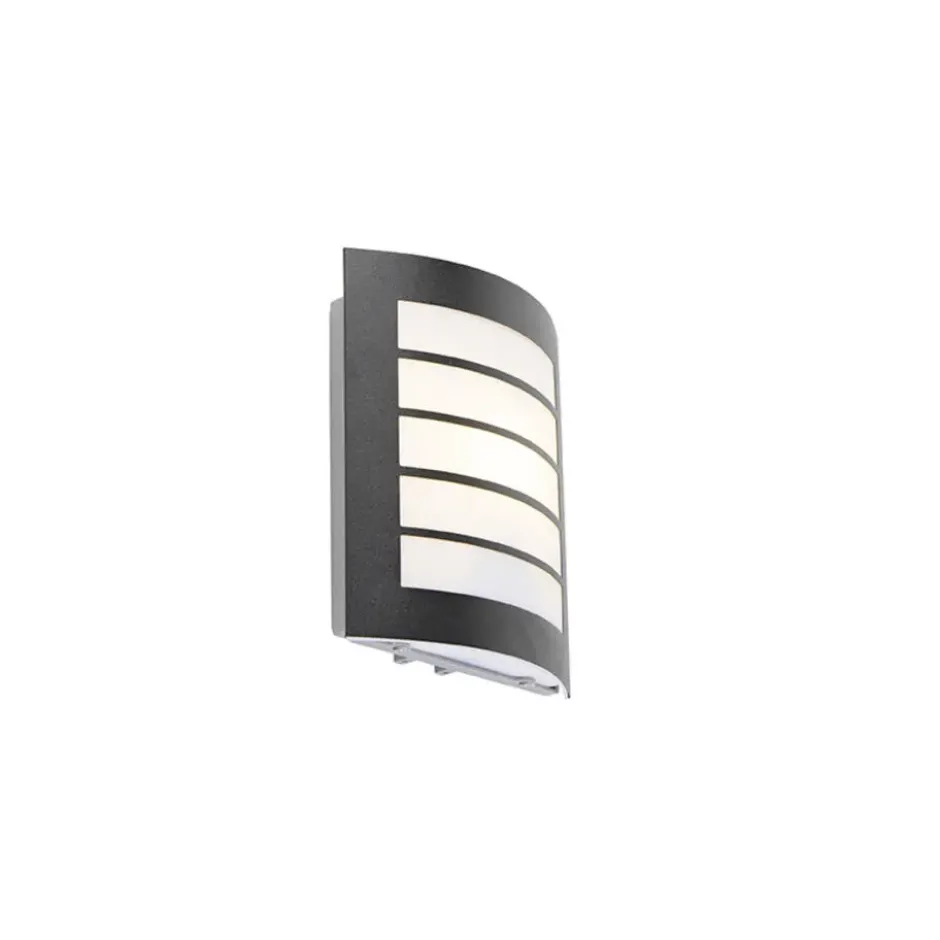 Qazqa wandlamp met glas miro zwart e27