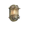Qazqa wandlamp met glas nautica goudkleurig e27