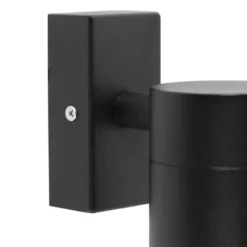 Qazqa wandlamp met glas solo zwart gu10