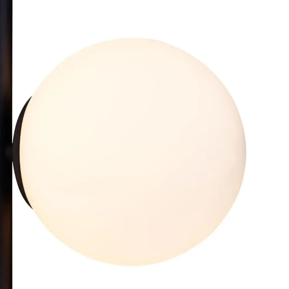 Qazqa wandlamp met glas vertical zwart g9
