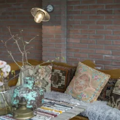 Qazqa wandlamp munich grijs e27