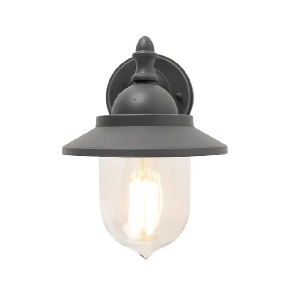 Qazqa wandlamp oxford grijs e27