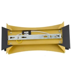 Qazqa wandlamp plats zwart g9