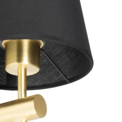 Qazqa wandlamp pluk goudkleurig e27