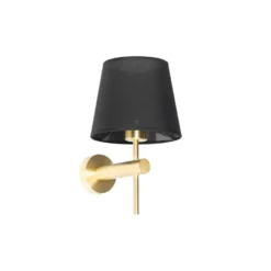 Qazqa wandlamp pluk goudkleurig e27