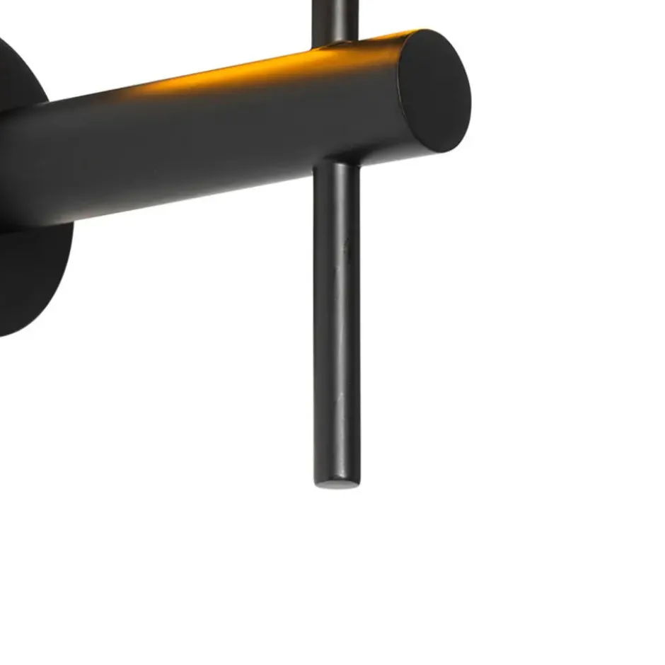 Qazqa wandlamp pluk zwart e27