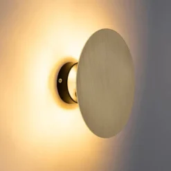 Qazqa wandlamp pulley goudkleurig g9