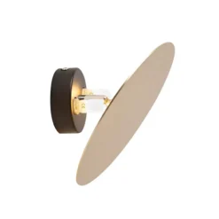 Qazqa wandlamp pulley goudkleurig g9