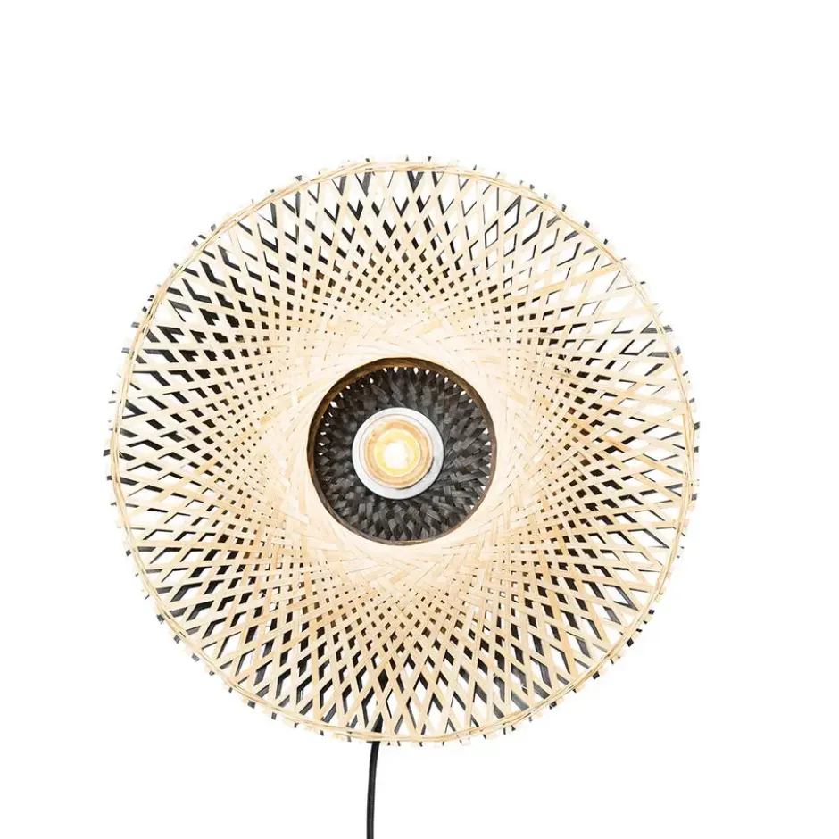 Qazqa wandlamp rina beige e27