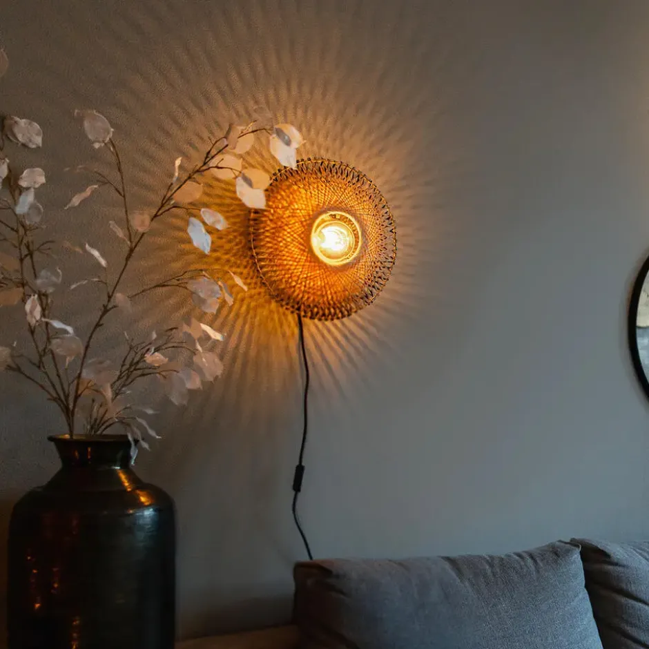 Qazqa wandlamp rina beige e27