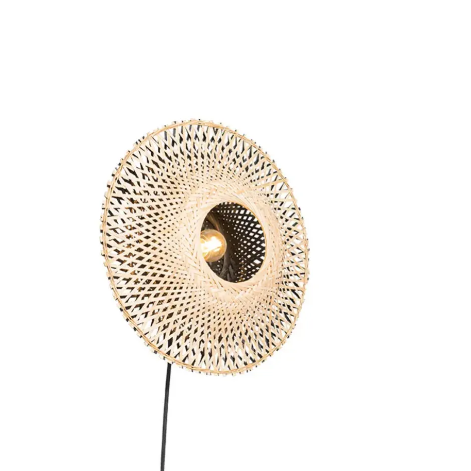 Qazqa wandlamp rina beige e27