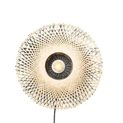 Qazqa wandlamp rina beige e27