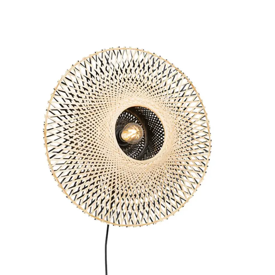 Qazqa wandlamp rina beige e27