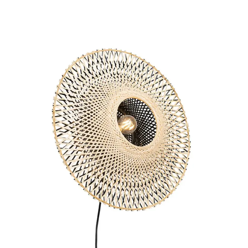 Qazqa wandlamp rina beige e27