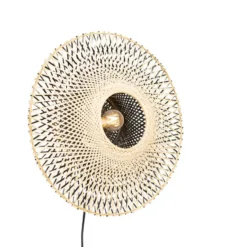 Qazqa wandlamp rina beige e27