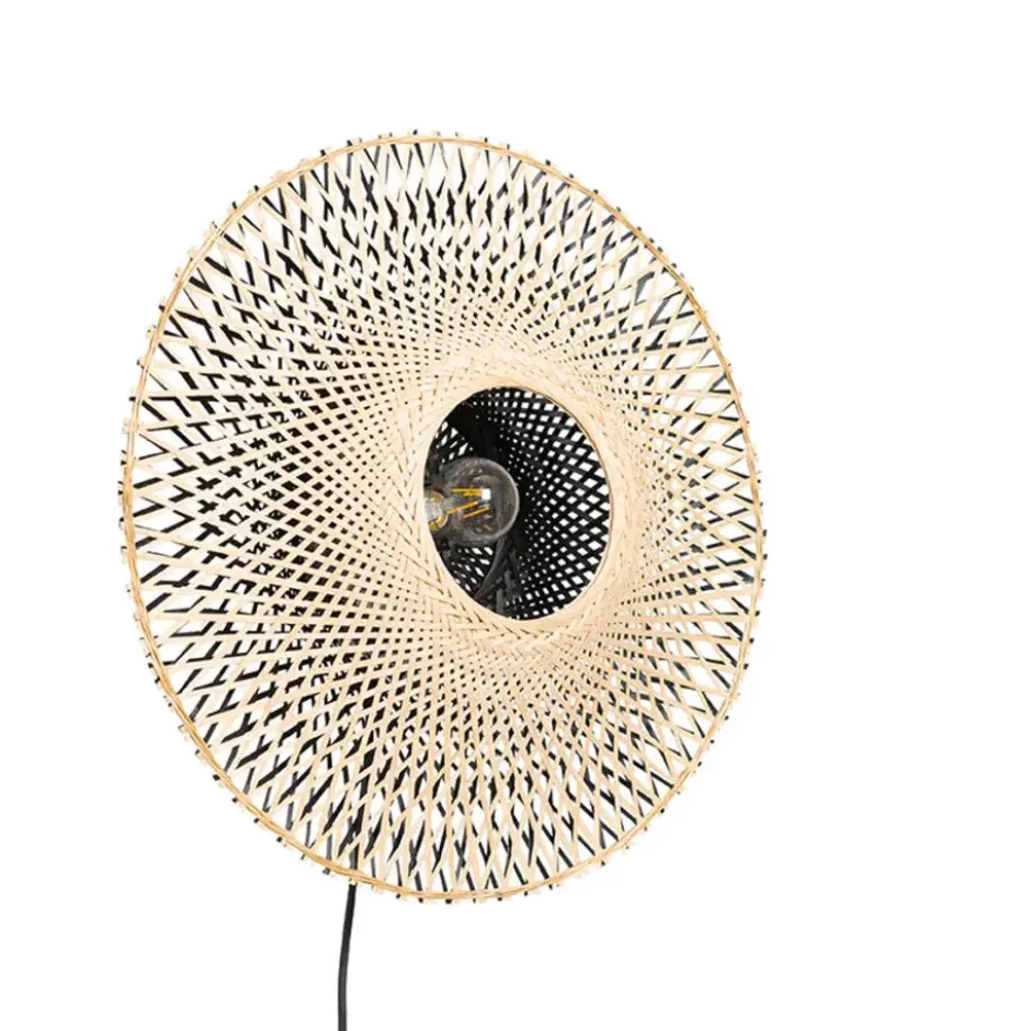 Qazqa wandlamp rina beige e27
