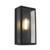 Qazqa wandlamp rotterdam zwart e27