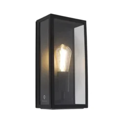 Qazqa wandlamp rotterdam zwart e27
