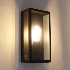 Qazqa wandlamp rotterdam zwart e27