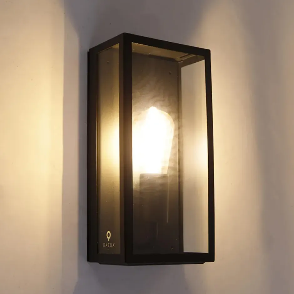 Qazqa wandlamp rotterdam zwart e27