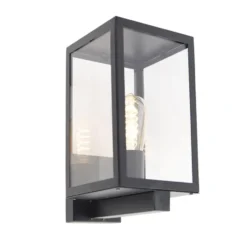 Qazqa wandlamp rotterdam zwart e27