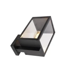 Qazqa wandlamp rotterdam zwart e27