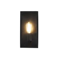 Qazqa wandlamp rotterdam zwart