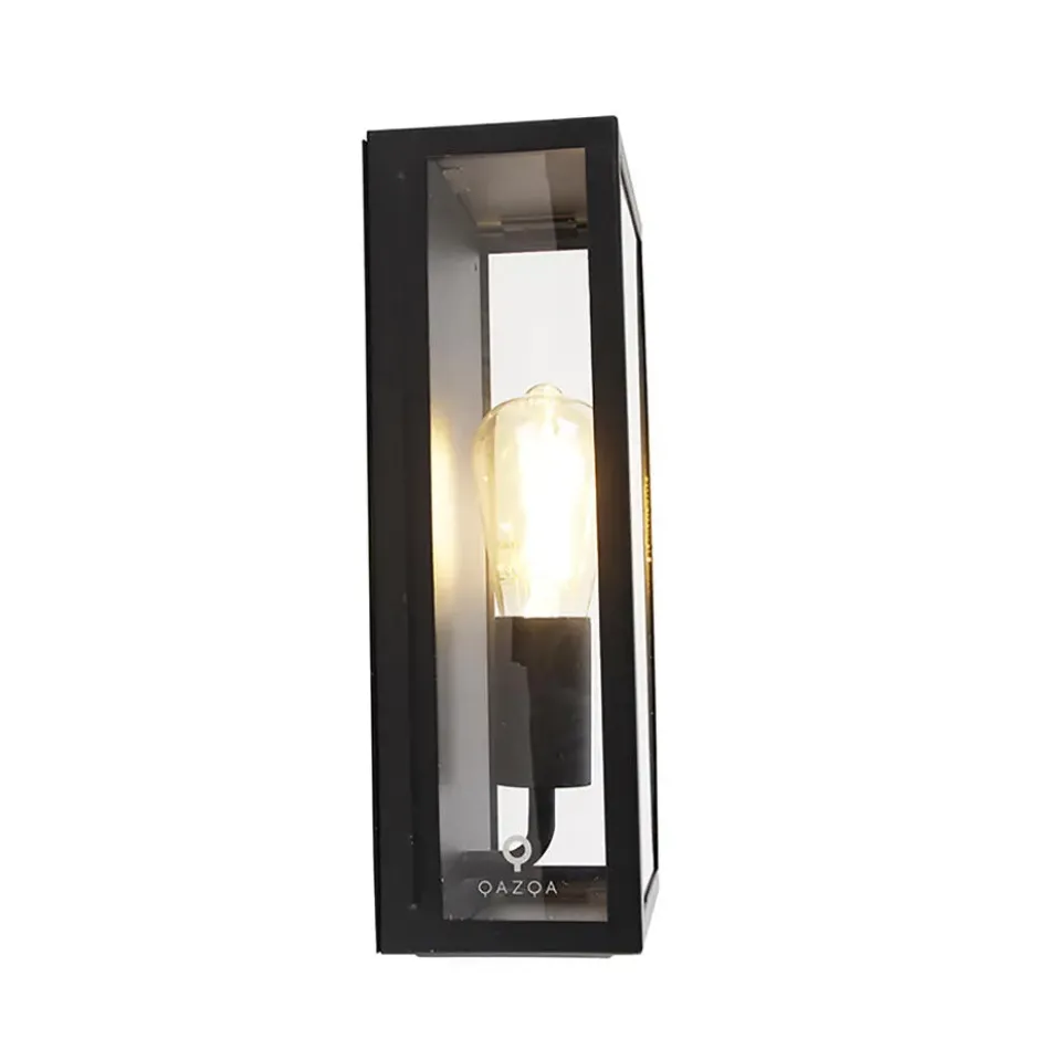 Qazqa wandlamp rotterdam zwart