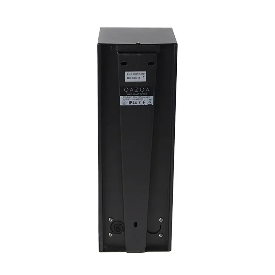 Qazqa wandlamp rotterdam zwart e27