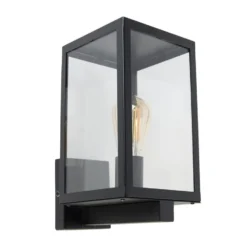 Qazqa wandlamp rotterdam zwart e27