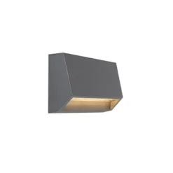 Qazqa wandlamp sandstone grijs geïntegreerde led