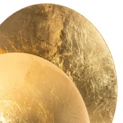 Qazqa wandlamp sunrise goudkleurig g9