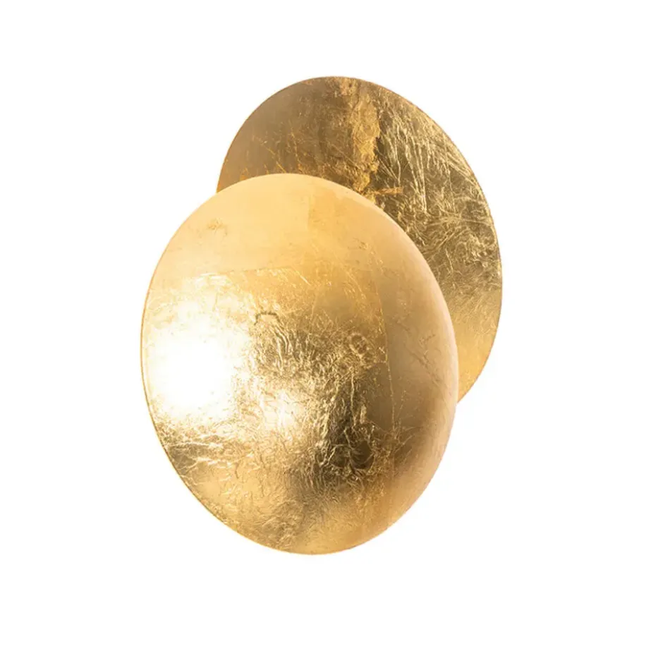 Qazqa wandlamp sunrise goudkleurig g9