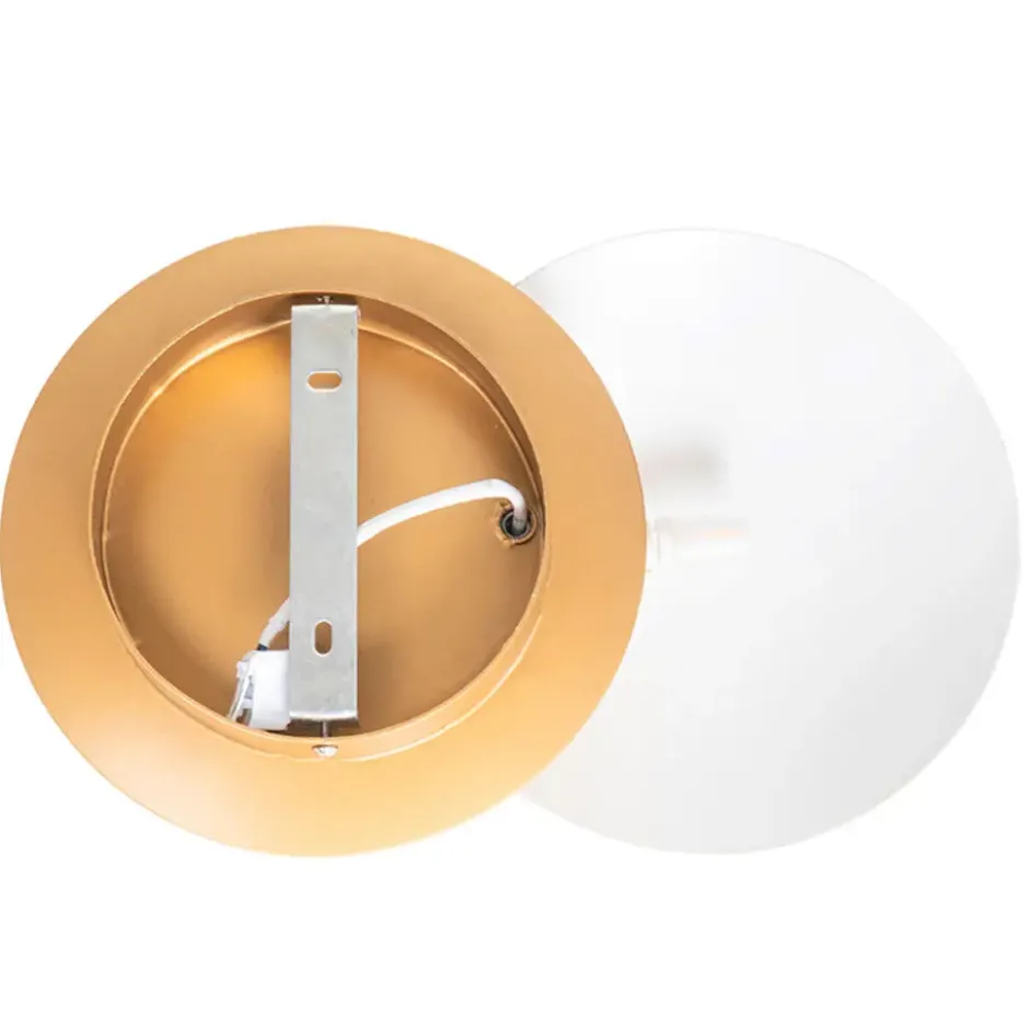 Qazqa wandlamp sunrise goudkleurig g9
