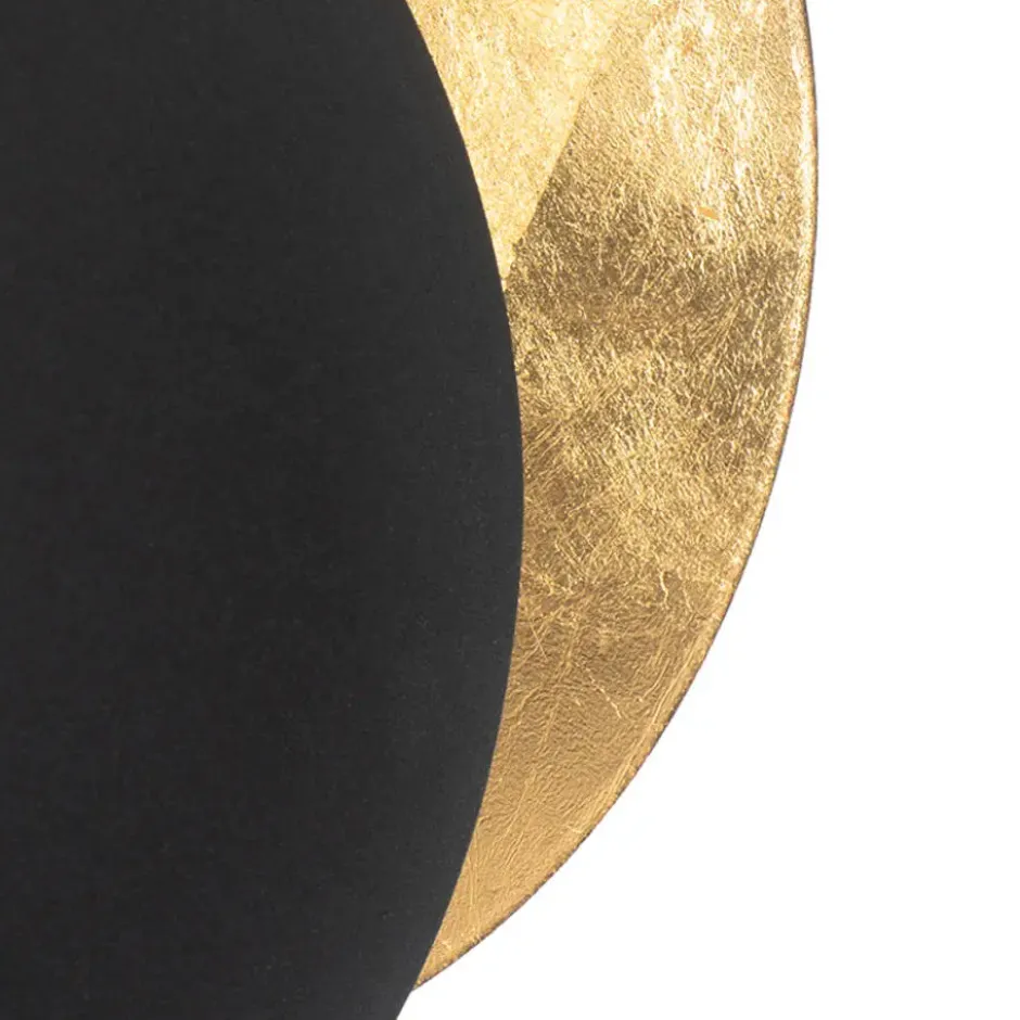 Qazqa wandlamp sunrise zwart g9