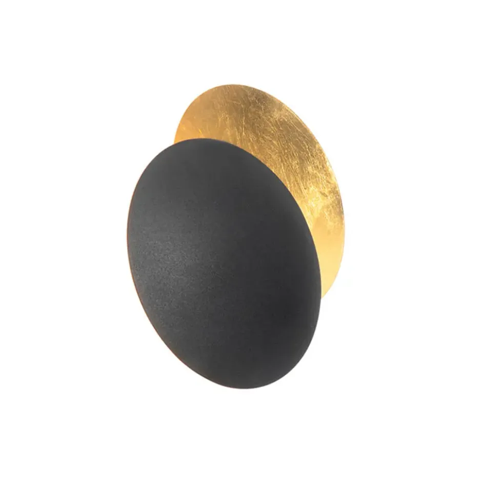 Qazqa wandlamp sunrise zwart g9