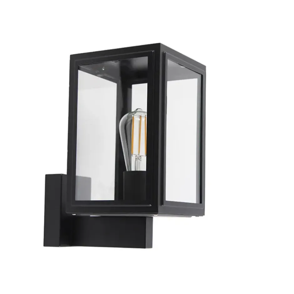 Qazqa wandlamp sutton zwart e27
