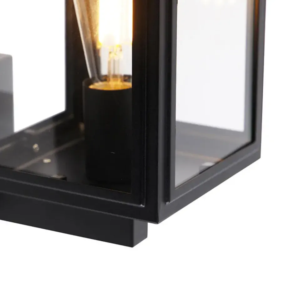 Qazqa wandlamp sutton zwart e27