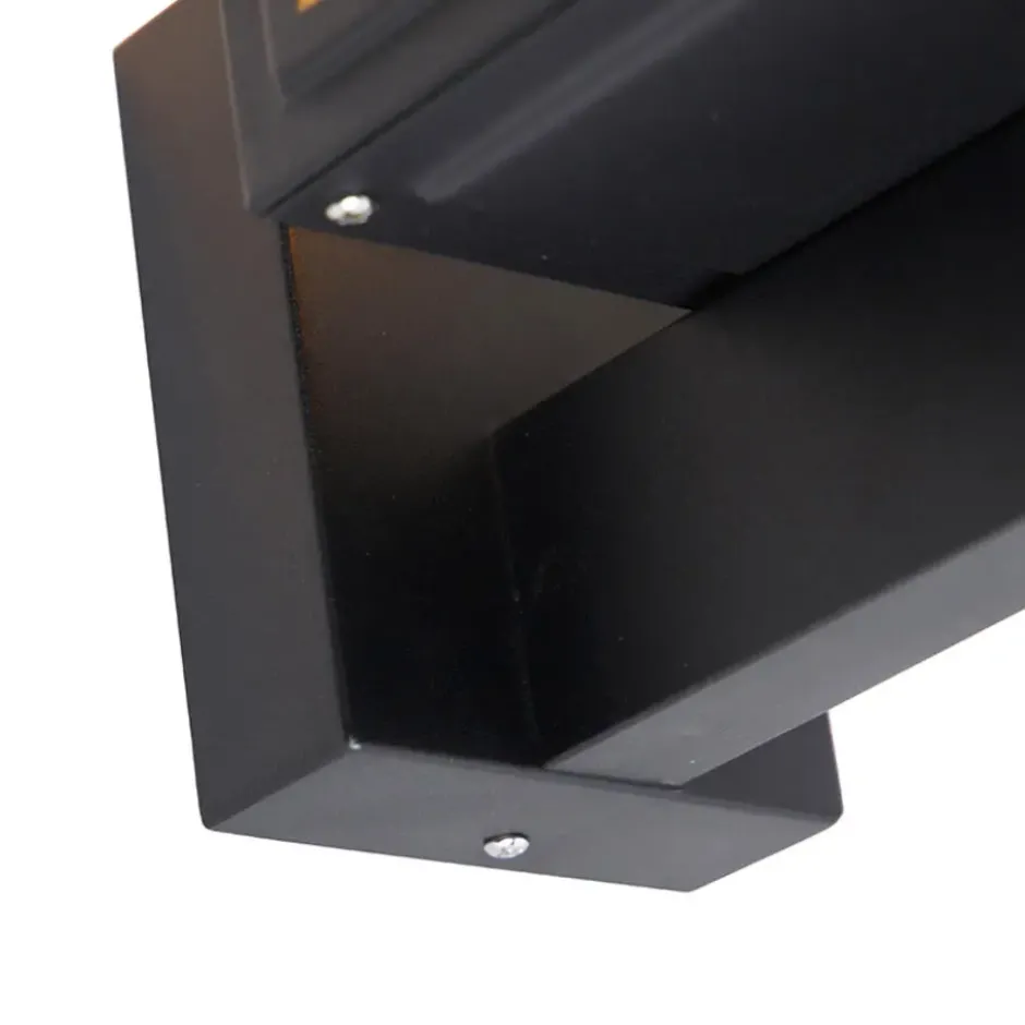 Qazqa wandlamp sutton zwart e27